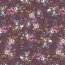 Jersey de coton Digital Flowers - aubergine