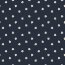 French Terry flowers - dark blue
