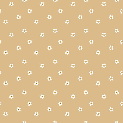 French Terry flowers - soft yellow