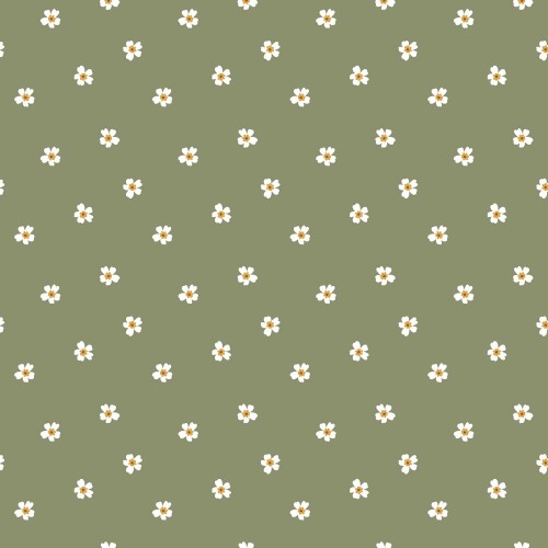 Fiori di French Terry - menta antica leggera