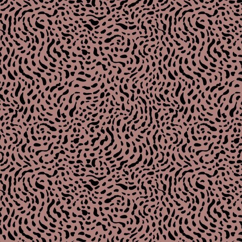 Katoenen jersey dots & forman - donkerroze