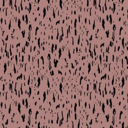 Puntos y forman de jersey de algodón - rosa oscuro