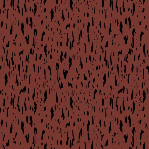 Katoenen jersey dots & forman - terracotta