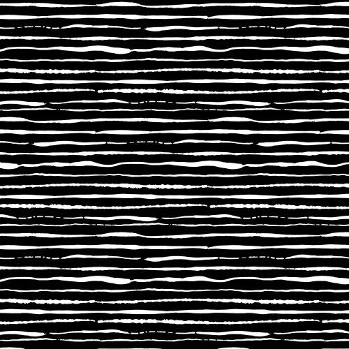 Cotton jersey organic stripes - black