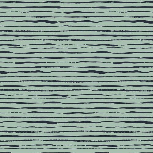 Cotton jersey organic stripes - light mint