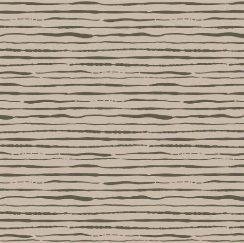Cotton jersey organic stripes - sand