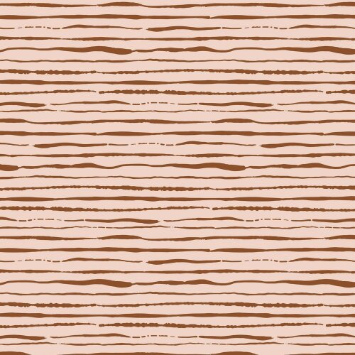 Cotton jersey organic stripes - light salmon