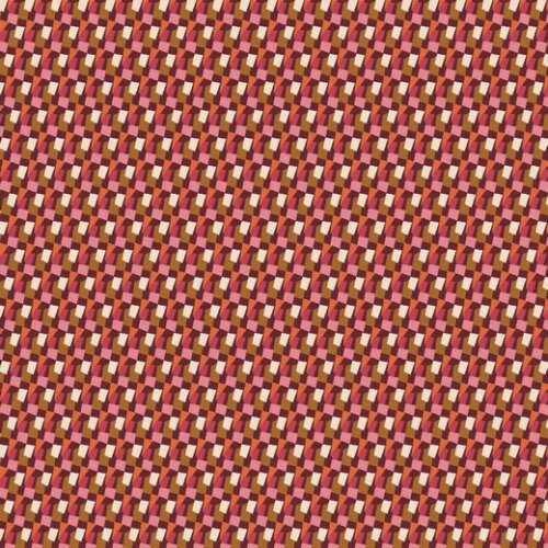 Jersey de coton Blocs graphiques bio - berry