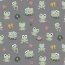 Cotton jersey frogs in love - grey