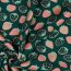 Katoenen jersey glitter aardbeien - smaragd