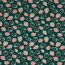 Katoenen jersey glitter aardbeien - smaragd