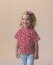 Katoenen jersey glitter aardbeien - smaragd