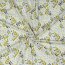 Katoenen jersey glitter bloemen - wit