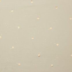 Katoenen Jersey Bloemen & Dots - Poeder Roze