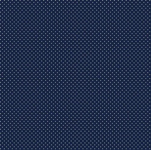 Coated cotton small dots - dark blue