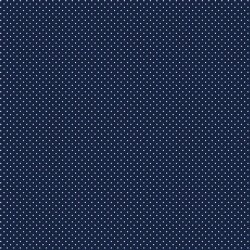 Coated cotton small dots - dark blue