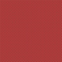 Coated cotton small dots - red