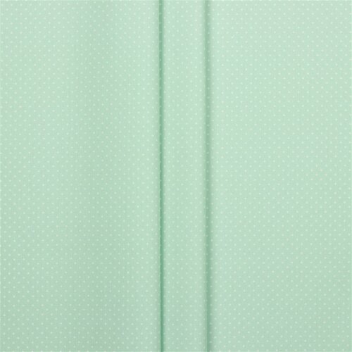 Gecoat katoen kleine stippen - zacht mint