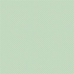 Coton enduit petits points - menthe douce