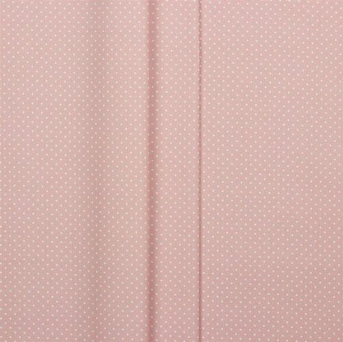 Coated cotton, small dots - light pink