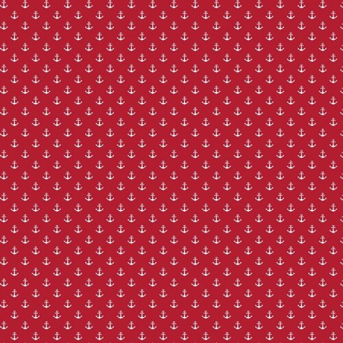 Coated cotton small anchors - red
