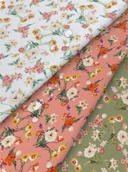 Coated cotton bouquet - salmon