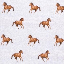 Winter Sweat Digital Horses lichtgrijs gevlekt