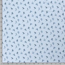 Jersey de coton aquarelle numérique colombe bleu bébé