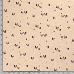 Cotton jersey squirrel beige