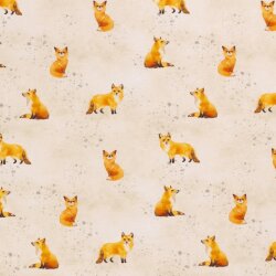 Francouzský froté digitální krém Zvědavé lišky
