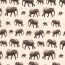Bavlněný žerzej Digital Elephant krém