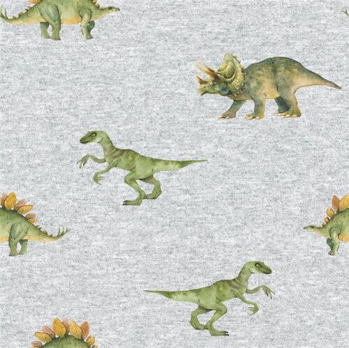 Dinosaure numérique français gris clair tacheté