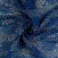 Mousseline plissée fleur bleu prairie