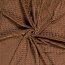 Knuffelbont gevlochten patroon - bruin