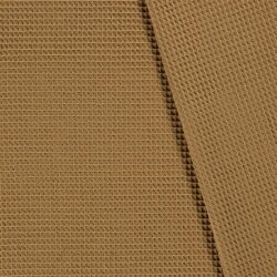 Waffelpiqué *Marie* 6mm Uni - dunkel beige