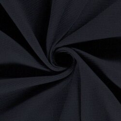 Waffle piqué *Marie* 2mm - midnight blue