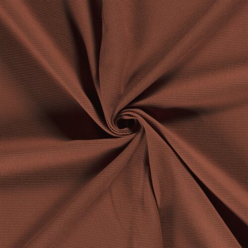 Waffle piqué *Marie* 2mm - soft brick red