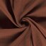 Waffle piqué *Marie* 2mm - soft brick red
