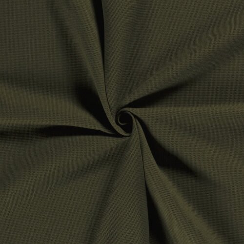 Waffle piqué *Marie* 2mm - dark olive