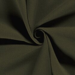 Waffle piqué *Marie* 2mm - dark olive