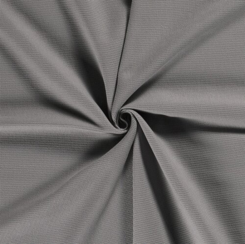 Waffle piqué *Marie* 2mm - gris acero