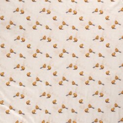 Cotton jersey Digital Beaver cream beige