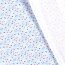 Maillot de algodón digital confeti lluvia azul bebé