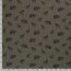 Cotton jersey digital wild drawn animals old olive