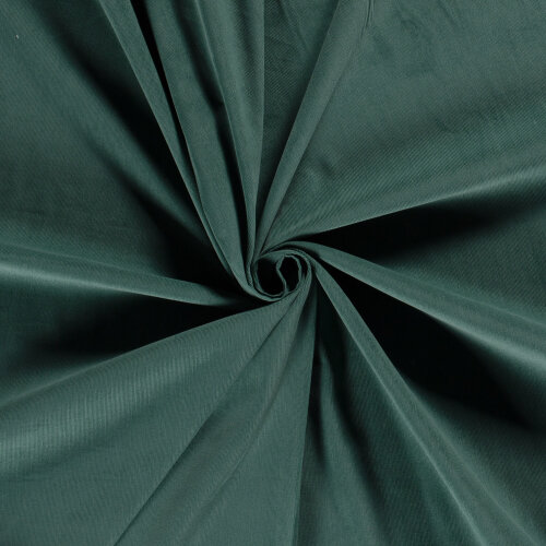 Fine corduroy *Marie* Uni - green petrol