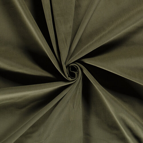 Fine corduroy *Marie* Uni - Khaki green