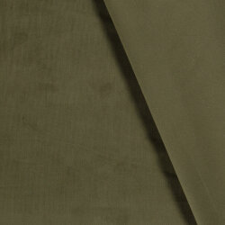 Fine corduroy *Marie* Uni - Khaki green