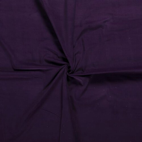 Fine corduroy *Marie* Uni - blackberry (dark purple)