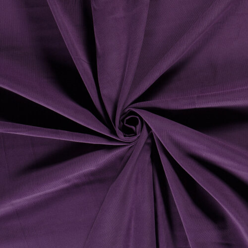 Fine corduroy *Marie* Uni - blackberry (dark purple)