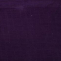 Velours côtelé fin *Marie* Uni - mûre (violet foncé)